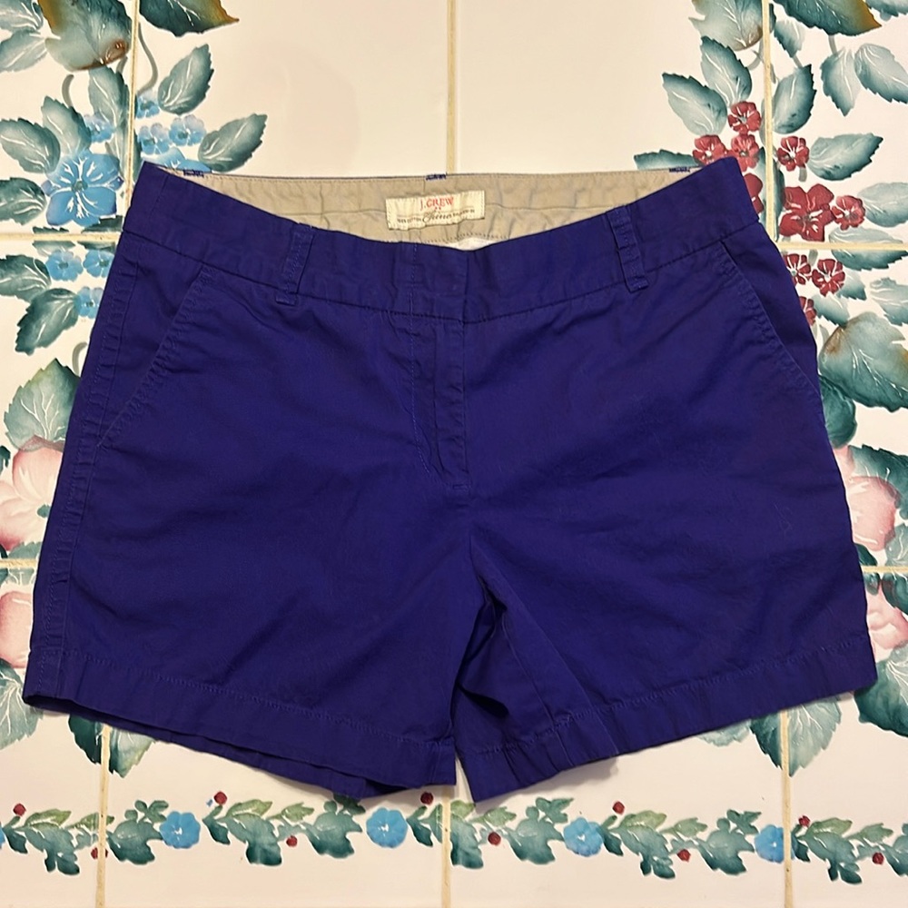 J. Crew Size 4 Purple Chino Shorts